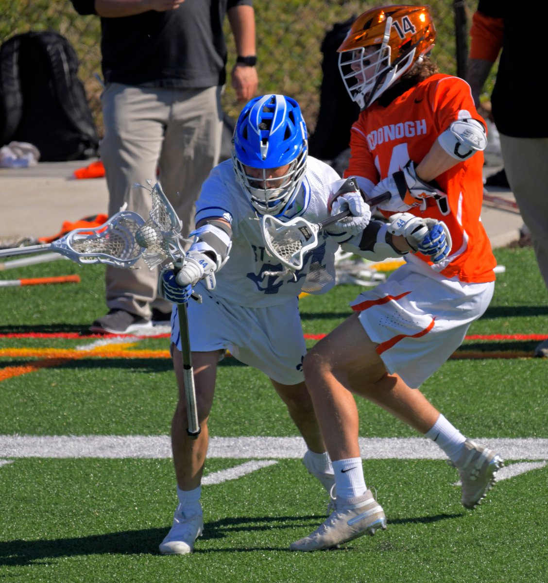 Tyler Barnett had four goals and an assist as <a href="/stmarysboyslax/">𝗦𝗧. 𝗠𝗔𝗥𝗬’𝗦 𝗕𝗢𝗬𝗦 𝗟𝗔𝗖𝗥𝗢𝗦𝗦𝗘</a> scored the only two goals in the fourth quarter to rally and beat <a href="/CalvertHallLax/">CalvertHall Lacrosse</a>, 7-6, on Friday night.

READ MORE: bit.ly/3t7Wciv