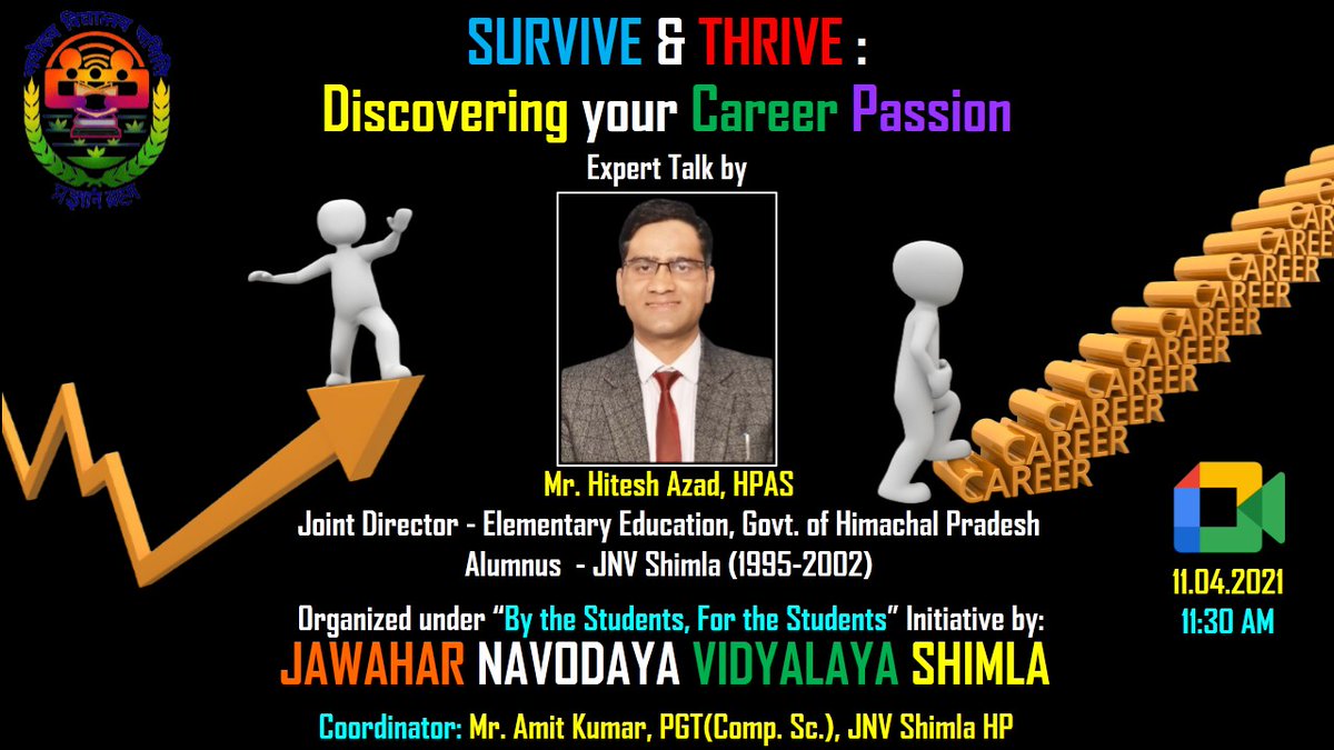#careerguidance #alumni #jnvshimla
<a href="/salariayogesh/">𝓨𝓞𝓖𝓔𝓢𝓗 𝓚𝓤𝓜𝓐𝓡</a> <a href="/amit_nfu/">Amit Mehta</a> <a href="/ChdNvs/">NVS_RO_CHD</a> <a href="/SharmaJnv/">Santosh Sharma NVS CHD</a> @CommissionerNVS <a href="/ciet_ncert/">CIET-NCERT</a>