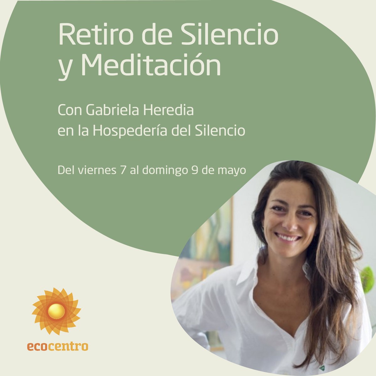 Retiro de Silencio y meditación con @quietlabs Del 7 al 9 de mayo en La Hospedería del silencio.
Aprende a vivir en el momento presente, una oportunidad para profundizar en la práctica de la meditación de la mano de Gabriela Heredia 🙏
Toda la info en ecocentro.es/retiro-de-sile…