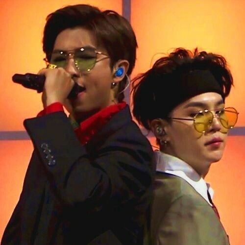 just yoongi looking extra small beside namjoon – a thread