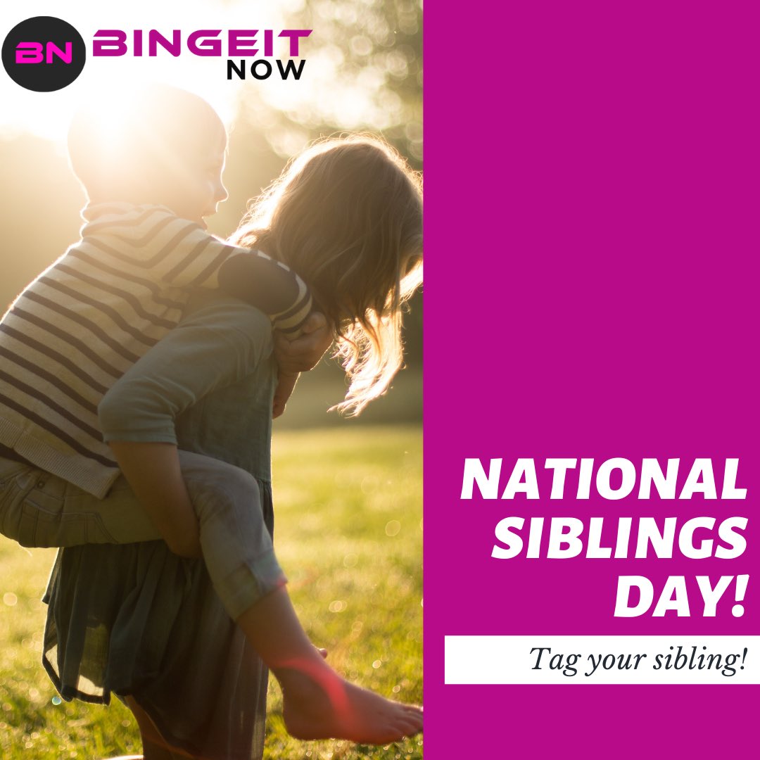 BingeitNow's tweet photo. A sibling is a best friend you can never get rid of!♥️
Tag your sibling!✨
.
.
#siblings #brother #sister #family #bond #bestfriends #bestfriend #siblinggoals #siblinglove #growingupwithsiblings #siblingsbelike #nationalsiblingday https://t.co/1P8vQFBQnD