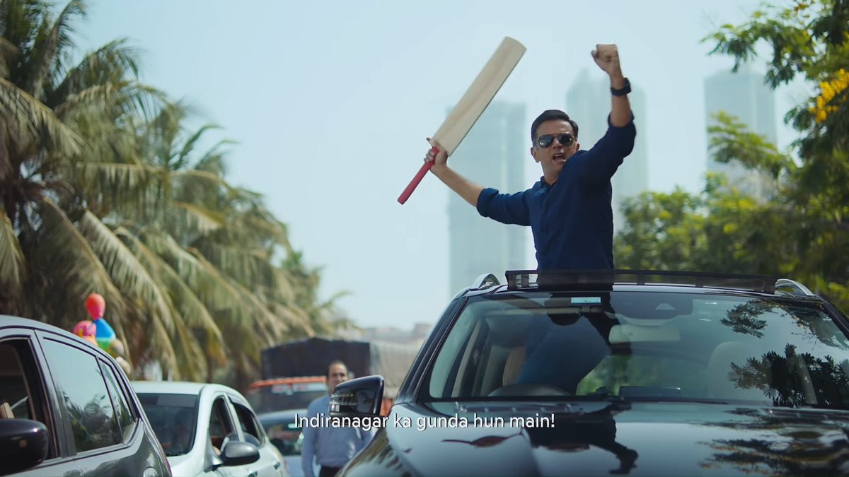Everyone is Gangster,
Until this man ( #TheWall ) Arrives😈😈
Indira Nagar ka gundaa 😂😂🤦🏻‍♀️🤦🏻‍♀️
.
.
Mine also same reaction while driving 😜
Btw you're looking killer in formal attire  @NotDravid sir🔥🔥
#CRED #CredAd