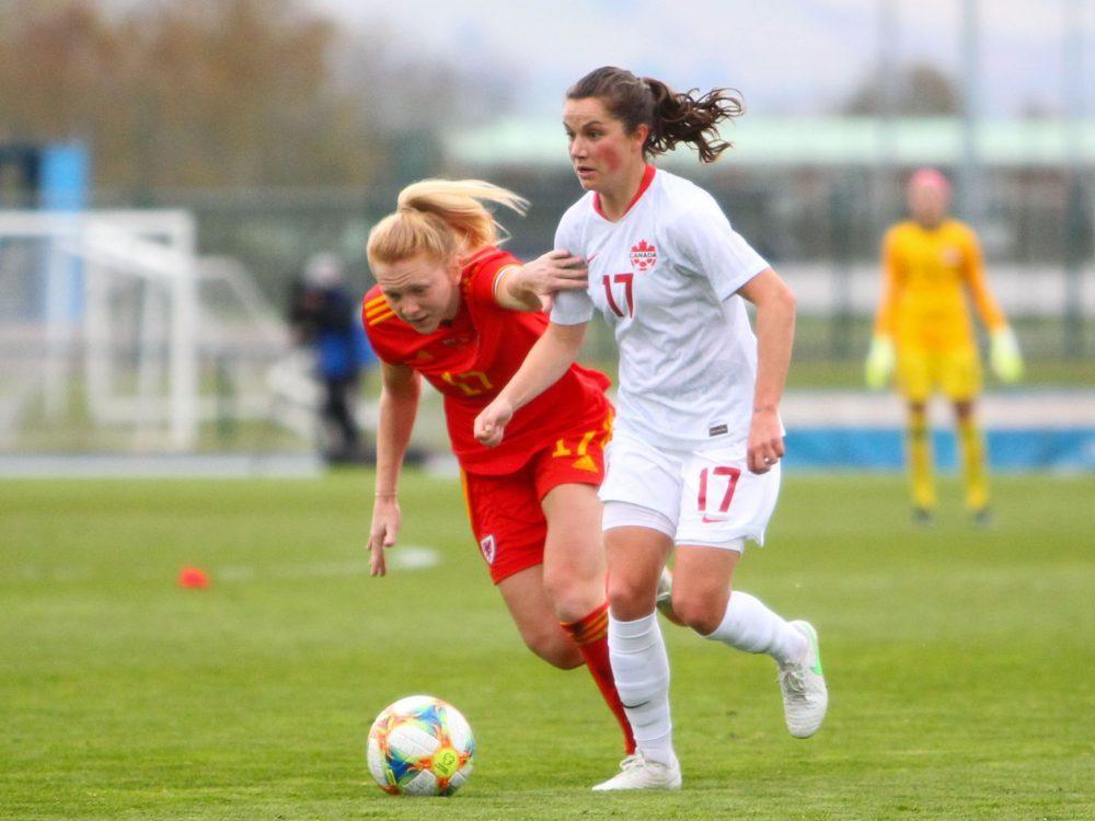 Christine Sinclair injured in Canada's convincing victory against Wales