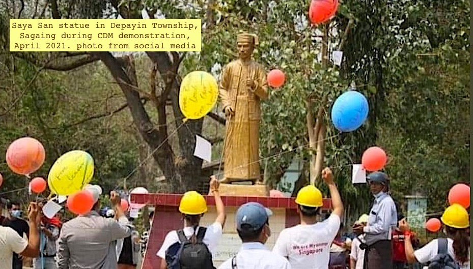 2. From 1880s through 1930s there were rebellions against British colonial rule in Burma. Saya San rebellion 1930-32 challenged British control w. tactics including destroying cutting telegraph lines & destroying telegraph stations, timber industry facilities & railway bridges.