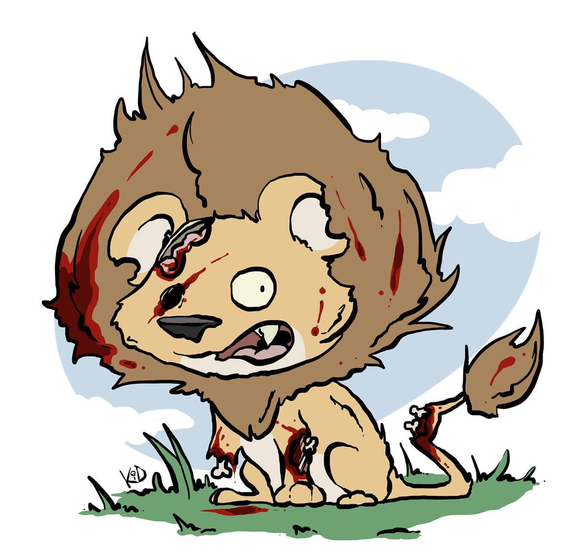 kidbrainer's tweet photo. Zombie lion wants yer brains 🧠

#lion #lionart #zombie #zombielion #zombieanimal #bloodyroar #cutezombie #art #artist #lazyartist #doodle #illustration #digitalartist #kidbrainer #digitalArt #digitalillustration #artoftheday #artofinstagram #drawingoftheday #Illustrationofthed https://t.co/48LmaJLPRo