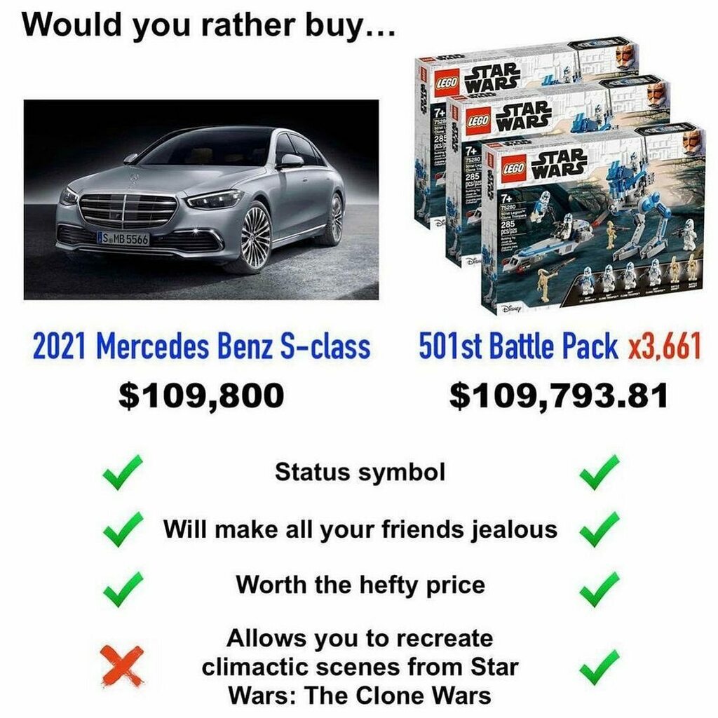 brick_inspired's tweet photo. What’s the better buy? 🤔
[📸: @vaderfan_2187]
Follow @brickinspired for more #LEGO inspiration!🔥 #brickinspired https://t.co/ayUbyyazFP https://t.co/3hxE2xut6S
