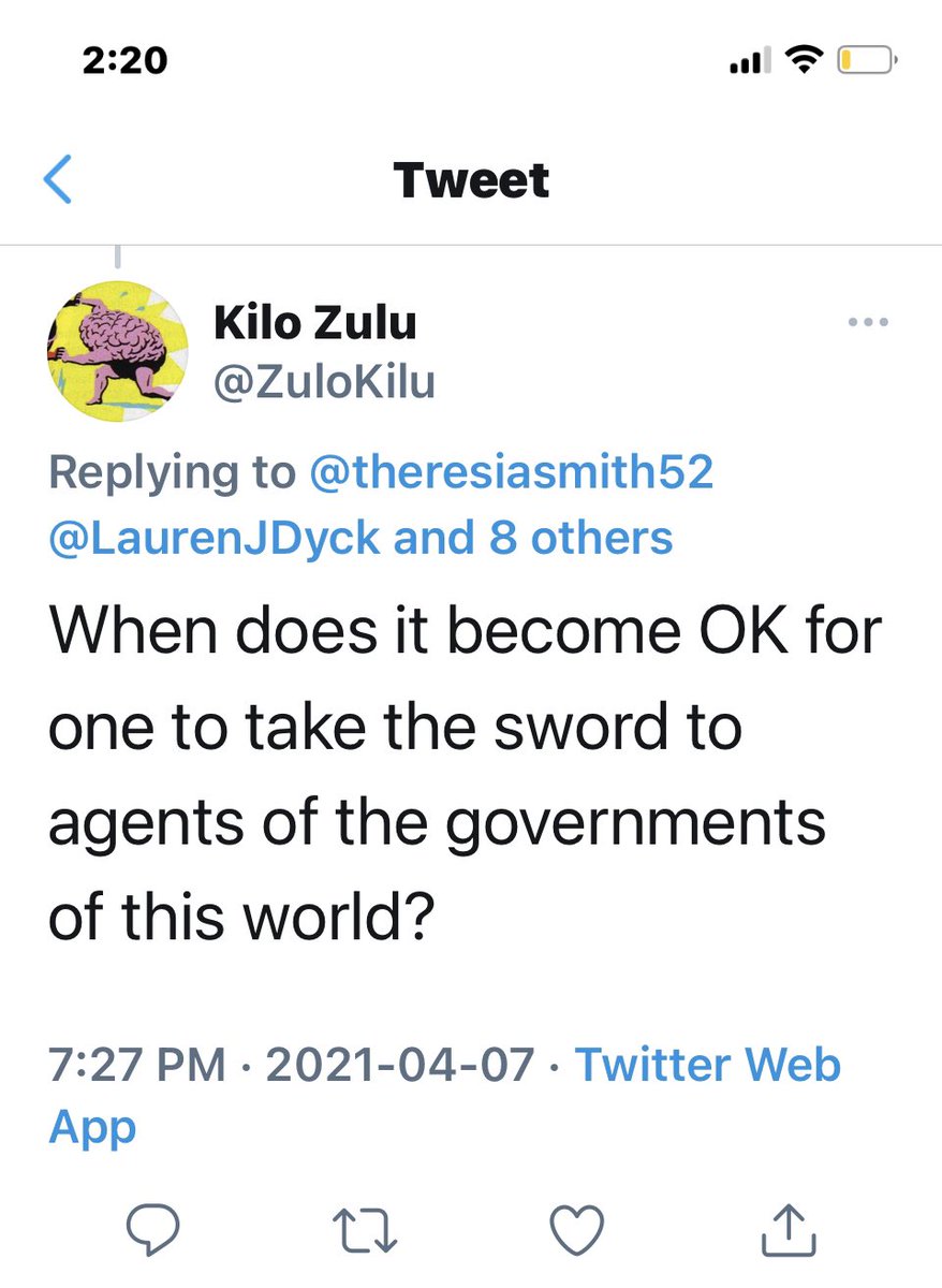 A seriously flawed understanding of constitutional rights. Who is propagating these misunderstandings? Who is creating false beliefs that religious freedom trumps all other rights, including the right to life?Because they’re also threatening to pick up swords to fight.