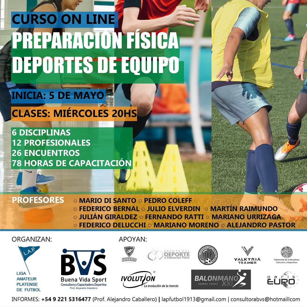ConsultoraBvs's tweet photo. #CURSOONLINE
“PREPARACION FÍSICA DEPORTES DE EQUIPO"
 ♀️ FLEXIBILIDAD 👟 ENTRENAMIENTO⚽ FÚTBOL FEMENINO🏑 HOCKEY🏀 BASQUET🏋️‍♂️ RESISTENCIA🧤 ARQUEROS 🏐VOLEY 🏉  RUGBY 🤾🏻‍♂️ HANDBALL  💪 FUERZA 
📲 +54 9 221 531-6477
📝 :: INSCRIPCIÓN ::  https://t.co/HqyIZ9JKHw
#seguimoscapacitando https://t.co/EAAwwpIsrP