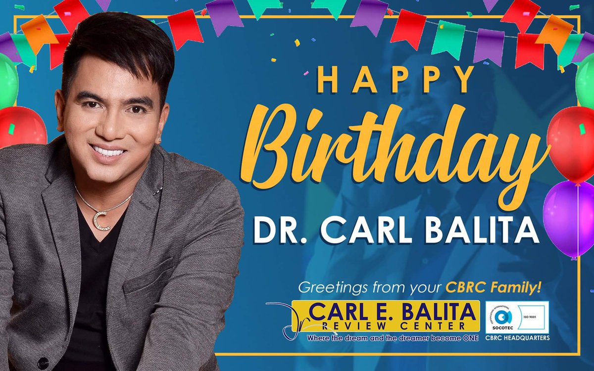 CbrcP's tweet photo. Happy Birthday po Dr. Carl Balita. Thank you for inspiring us and for being a blessing to us. Have a wonderful day @drcarlbalita. 🥰 
#HappyBirthdayDrCarlBalita https://t.co/YqzwQ4jzeE