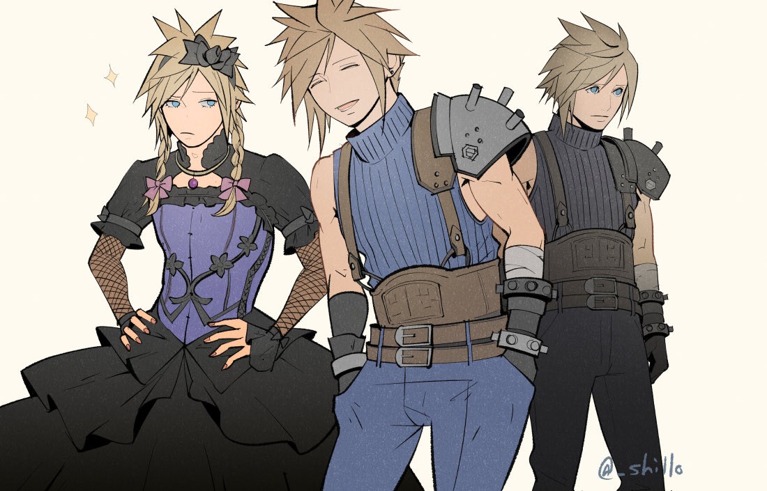 クラウド・ストライフ 「発売1周年おめでとう〜〜??㊗️
#FF7R #FF7R_1周年 」|悠のイラスト