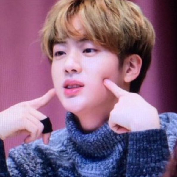 kim seokjin being a tiny baby ; a soft thread