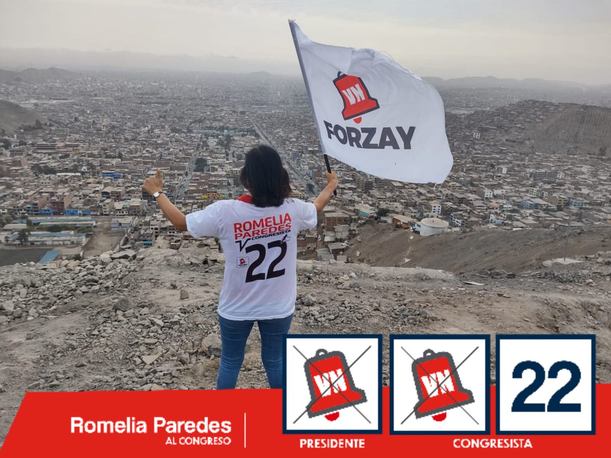 RomeliaParedes's tweet photo. Creo en un Perú unido, lejos de los extremos radicales. Donde busquemos el desarrollo de sus emprendedores y trabajadores. Se requiere mucho trabajo pero tu voto es el primer gran paso. Este domingo marca las 🔔🔔 y escribe el #22. #RomeliaParedes22 #Forzay #Elecciones2021PE https://t.co/0iCtdx117m