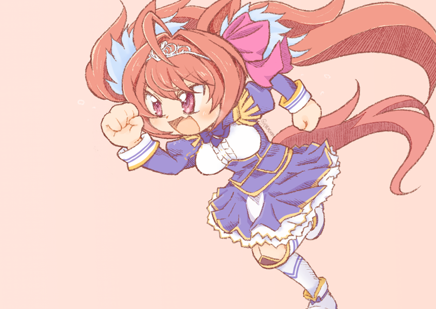 ウマ娘「いけー!ダイワスカーレット!!
一番はおまえだーーーー!!!!!!!
 #ウマ娘」|ノコなんとかのイラスト