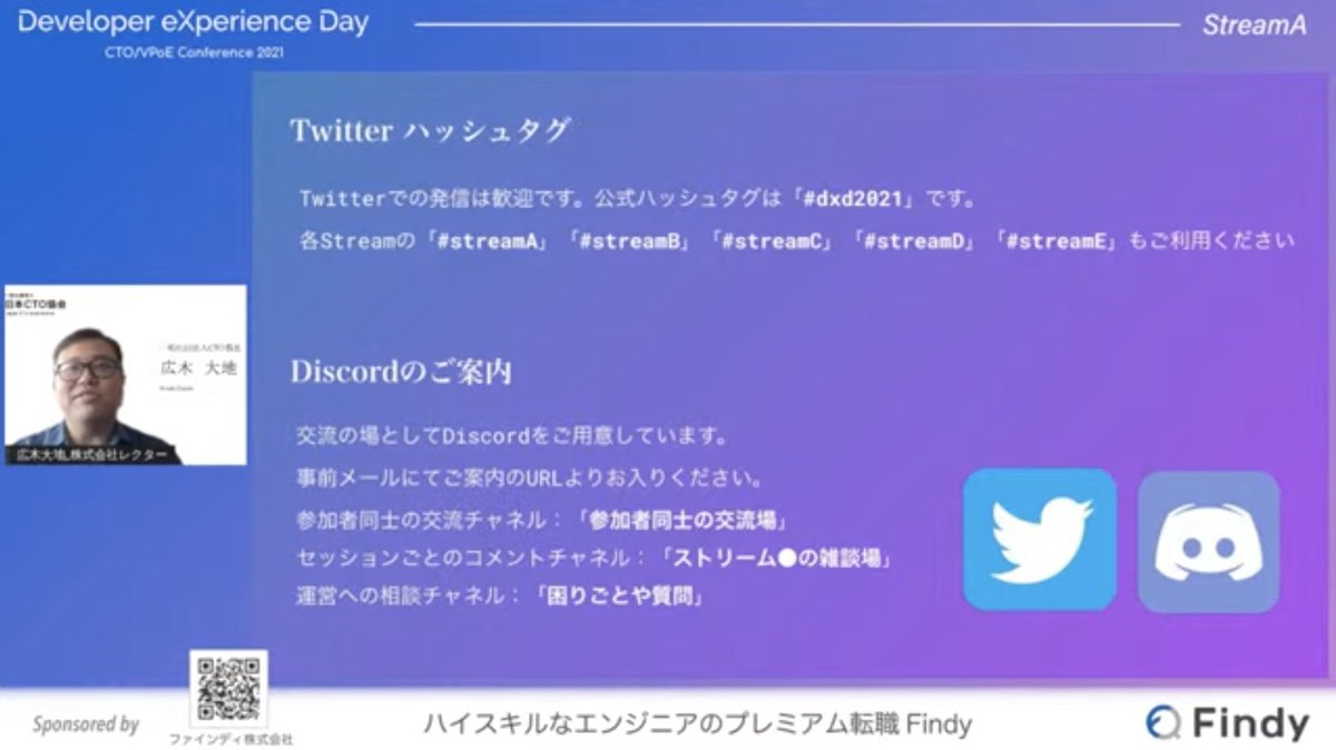 hirontan__'s tweet image. 始まりました！

#dxd2021 #streamA