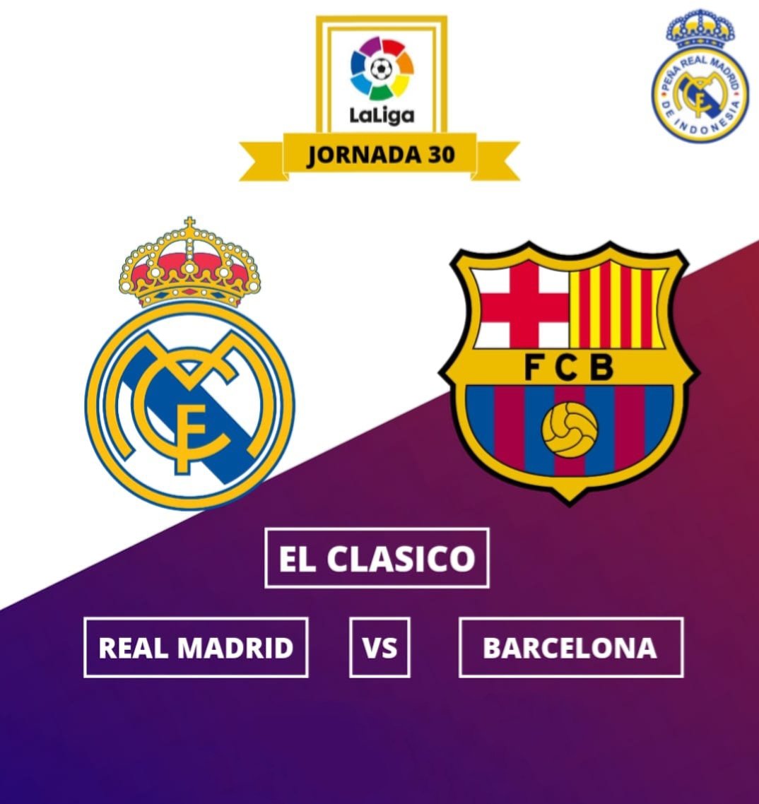 Next Match!

🚩 La Liga Jornada 30
⚽ Real Madrid vs Barcelona
📅 Minggu, 11 April 2021
🕒 02:00 WIB
🏟 Alfredo Di Stefano
📺 BeIN Sport 1 / Streaming

#HalaMadrid