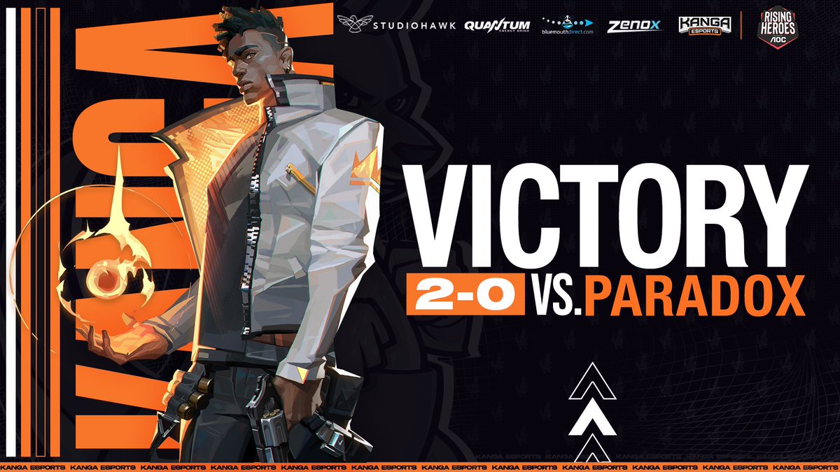 Kanga Esports (@kangaesports) on Twitter photo 👏 VICTORY! 👏
A 2-0 Victory in the Semifinals to secure our spot in the Swiss Stage of the <a href="/ESLAustralia/">ESL Australia</a> #VALORANT Rising Heroes Qualifiers!
No stream Sadly for the Upper Finals as we go on to play #DaBed, but we'll keep you updated!
#KangGang🦘 👏 VICTORY! 👏
A 2-0 Victory in the Semifinals to secure our spot in the Swiss Stage of the <a href="/ESLAustralia/">ESL Australia</a> #VALORANT Rising Heroes Qualifiers!
No stream Sadly for the Upper Finals as we go on to play #DaBed, but we'll keep you updated!
#KangGang🦘