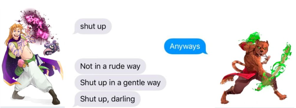 the fated five as text messages: a thread