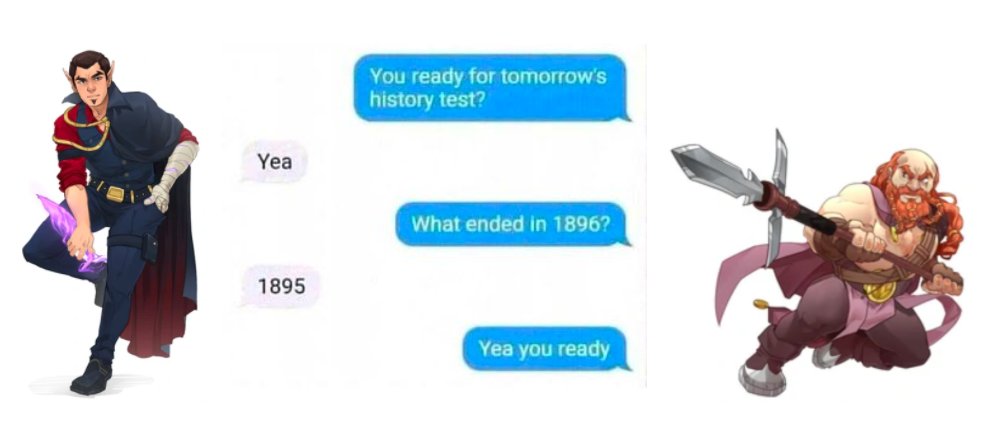 the fated five as text messages: a thread