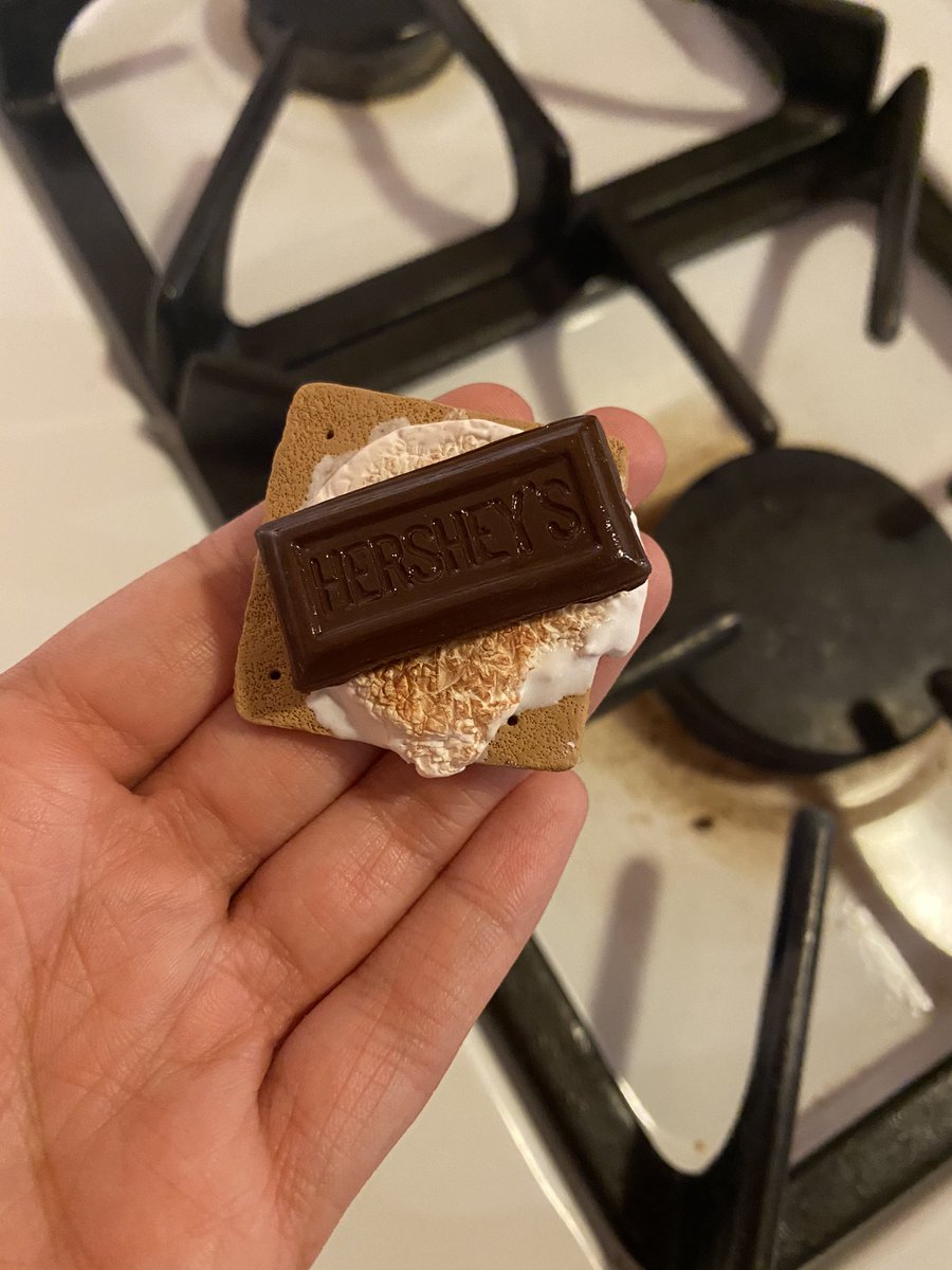 claywaterlily's tweet image. MADE A CLAY S’MORE TODAY
