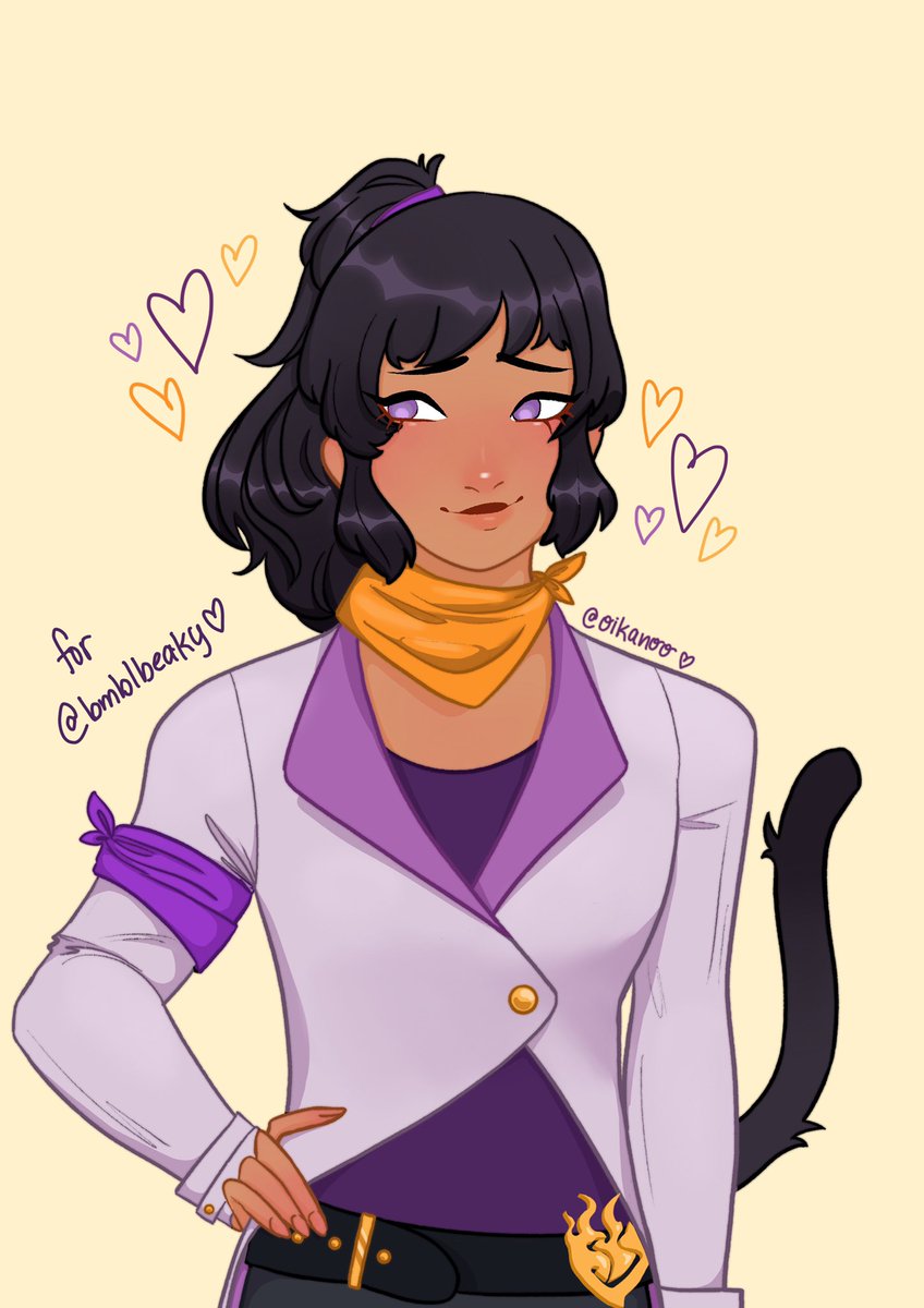 luna xiao longage: 17pronouns: she/her (cis girl)sexuality: lesbiansemblance: empathy- the ability to sense the emotions of those around her(art by  @oikanoo )