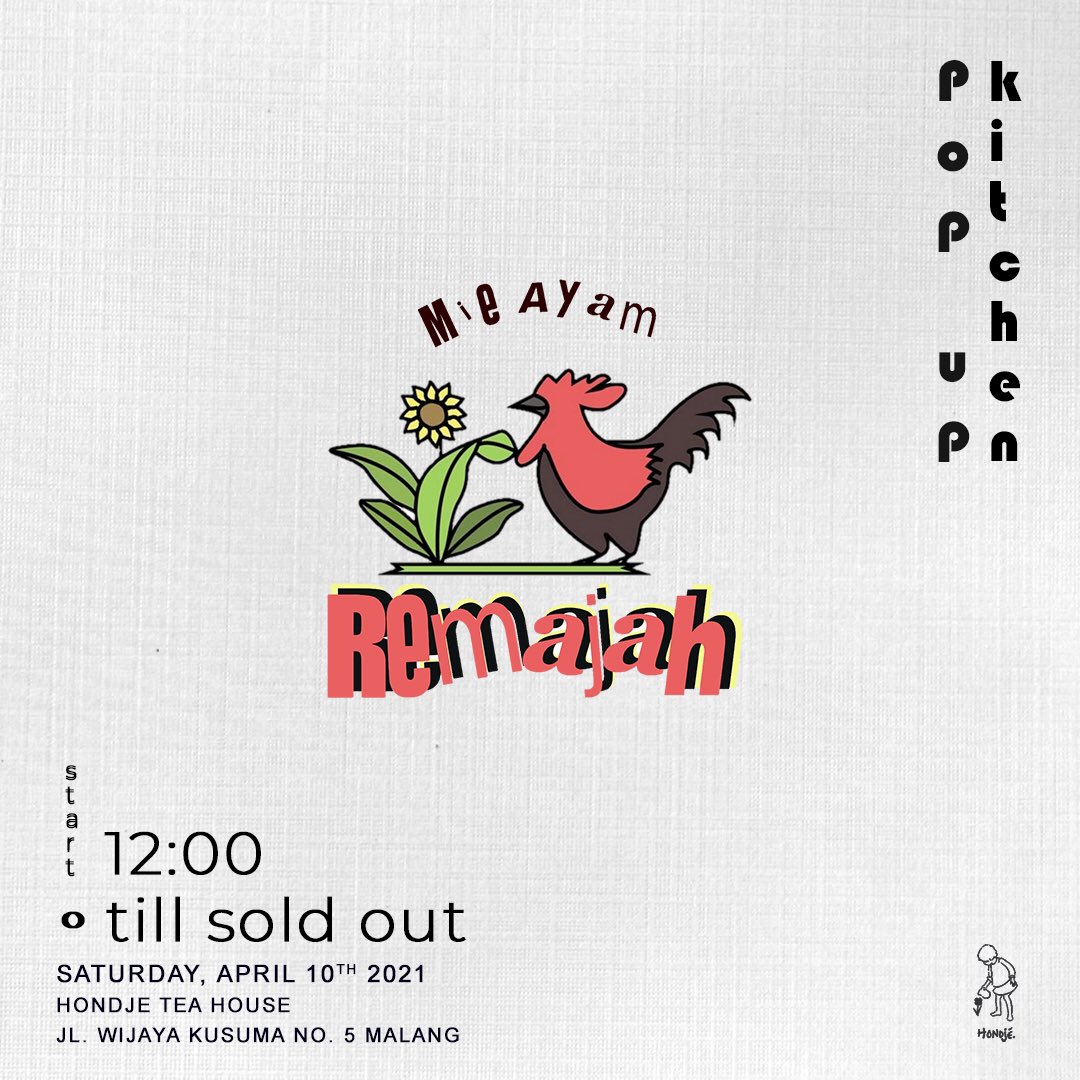 Hari ini <a href="/hondje_id/">HONDJÉ</a> kedatangan Mie Ayam Remajah yg lagi kondang. Tentunya sangat cocok utk makan siang atau sore kita semua. Ayo kapan lagi makan mie ayam sambil ngeteh di Hondje?!