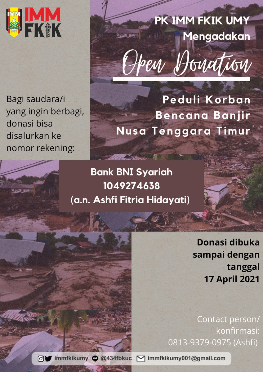 "Allah senantiasa menolong seorang hamba selama hamba itu menolong saudaranya" HR. Muslim

Donasi bisa disalurkan ke nomor rekening bank BNI Syariah berikut:
1049274638
(a.n. Ashfi Fitria Hidayati)

Untuk konfirmasi transfer/info lebih lanjut bisa hubungi 0813-9379-0975 (Ashfi)
