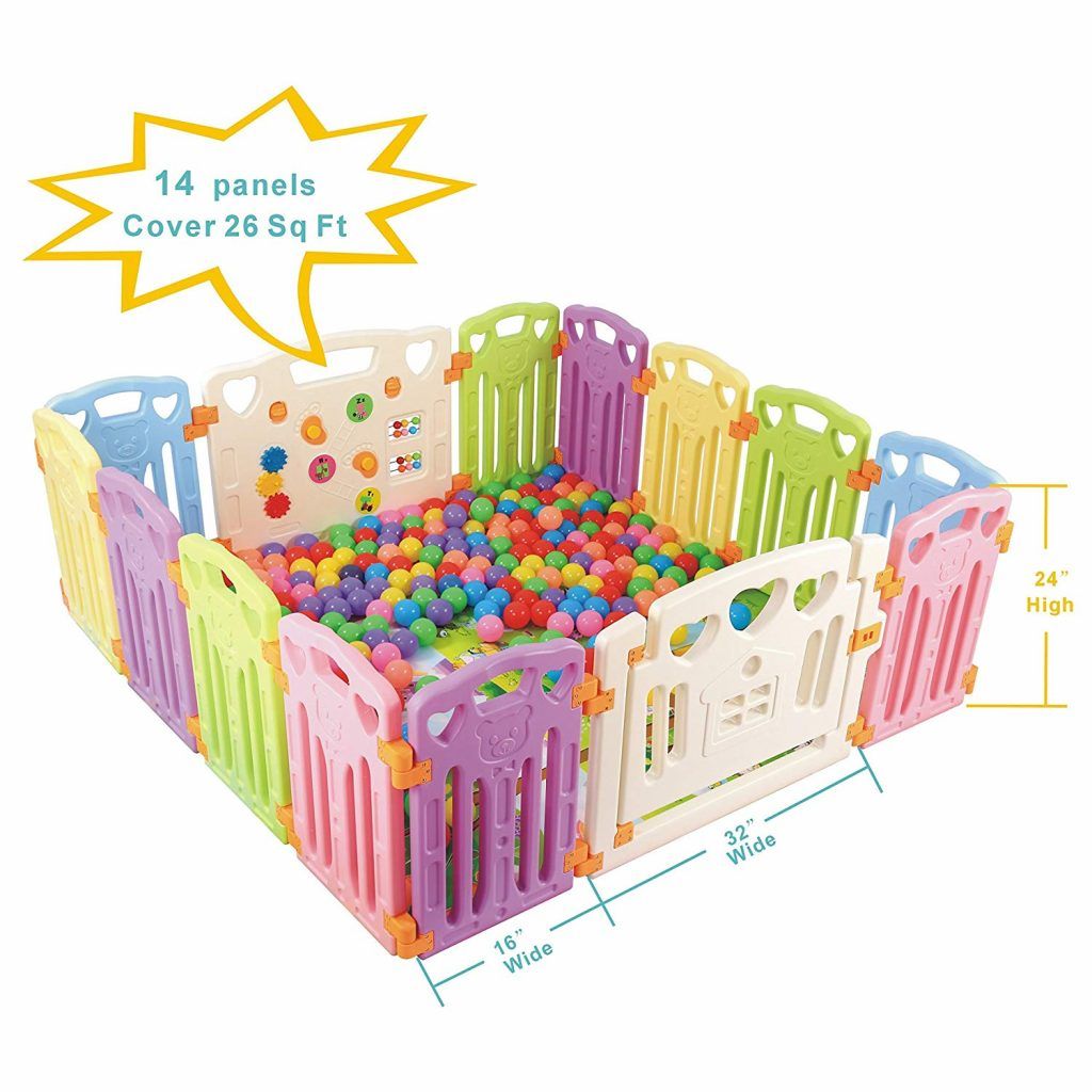 Salah satu cadangan American Academy of Pediatrics yang saya suka ialah untuk mak ayah gunakan “Play yards atau Playpens”.Kita cipta satu ruang yang selamat untuk letakkan bayi kita yang dah pandai duduk, menyelar, merangkak dan berdiri.