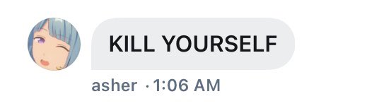 here’s asher threatening us, the whole gc. i can’t believe he would say such a thing to us all.