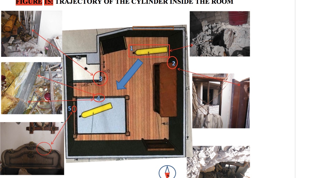 9) But these *independent* reports fail to explain how the cylinder magically bounced across a room and onto a bed