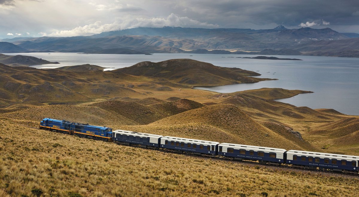 We're doing something a little different today, instead of visiting a single site, we're traveling on the Andean Explorer Train through the Andes Mountains. It's the Belmond Andean Explorer owned by PeruRail & is South America's first luxury sleeper train established in 2017.