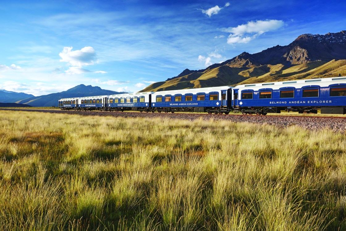 We're doing something a little different today, instead of visiting a single site, we're traveling on the Andean Explorer Train through the Andes Mountains. It's the Belmond Andean Explorer owned by PeruRail & is South America's first luxury sleeper train established in 2017.