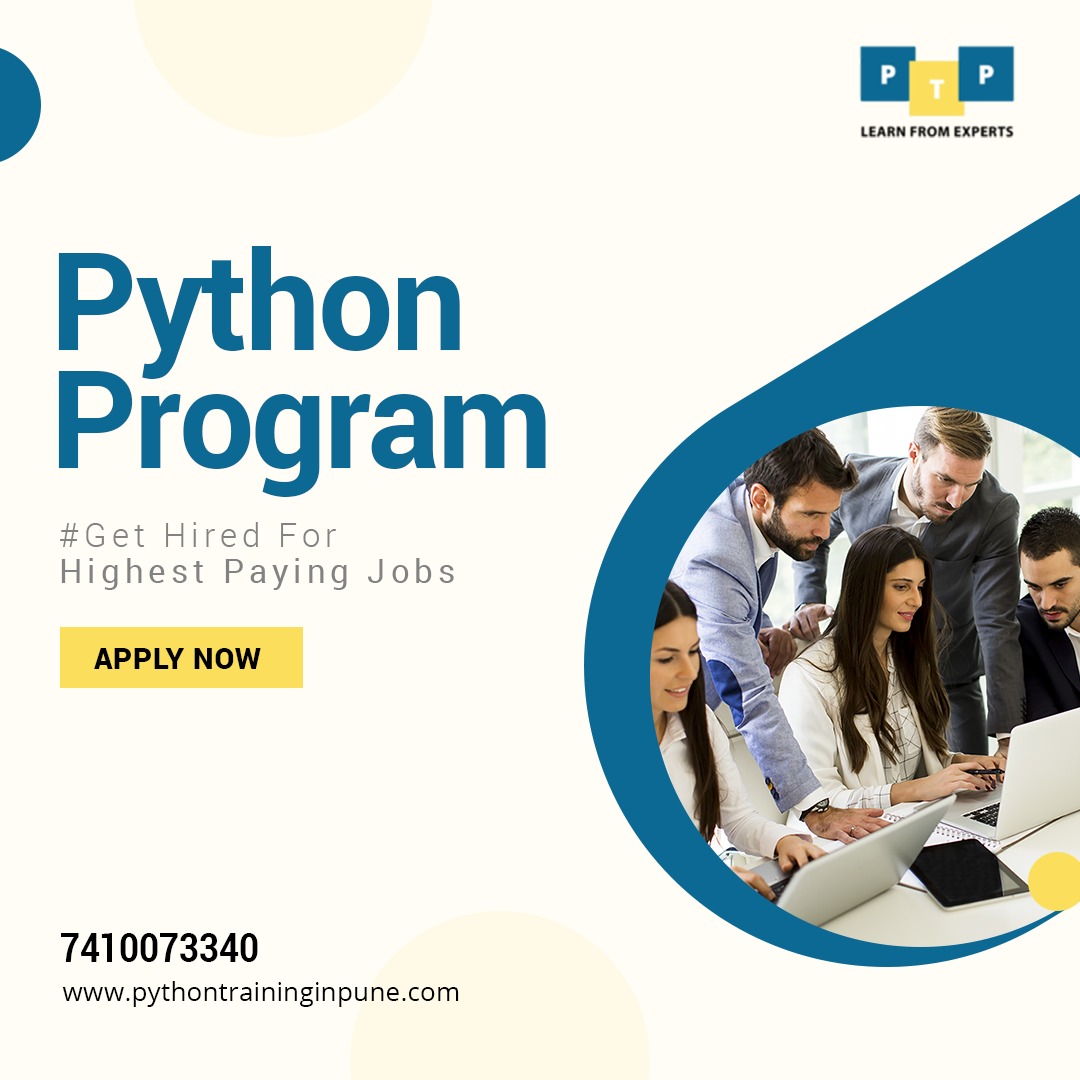 PunePython's tweet image. Python Training in Pune – The institute where your Search Stops.
The leading python training institute in Pune.
Visit us to more at pythontraininginpune.com/courses/python…
Or contact us 7410073340
#python
#pythonprogramming
#pythondevloper
#pythonjobs
#pythonlearning
#pythoncode