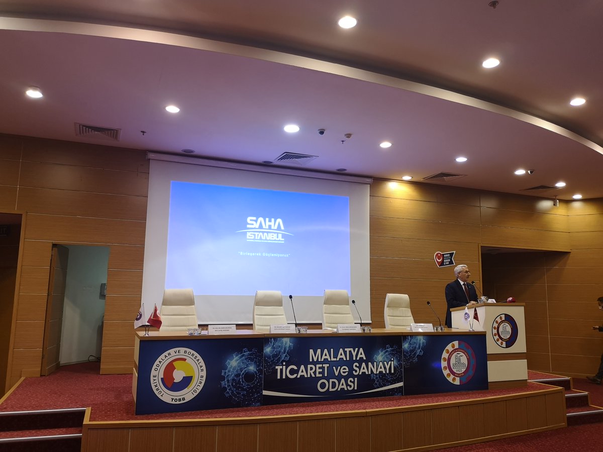 SAHA İstanbul, Malatya'da Malatya Ticaret ve Sanayi Odası- MTSO ve sektör temsilcileri ile SAHA İstanbul iş birliği özelinde bir araya gelindi. Toplantıya Gümrük ve Ticaret Eski Bakanı Sn. Bülent Tüfenkçi de katıldı,