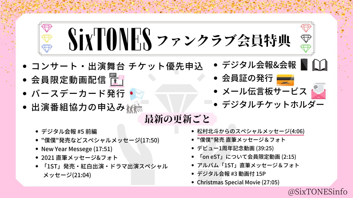 sixtones ファン クラブ