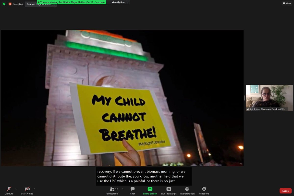 chrizau's tweet image. Insights from @BhavreenMK into the local situation motivates to demand #Multisolving solutions where #Health and #Climate issues need to be worked on together.