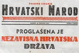 Nekako u ovo doba, prije točno 80 godina, Slavko Kvaternik je u Banskim dvorima dogovorio proglašenje NDH s Hitlerovim izaslanikom Edmundom Veesenmayerom, a iza 16 sati to je proglašenje pročitao preko radija. Započelo je tada najsramotnije razdoblje u hrvatskoj povijesti.