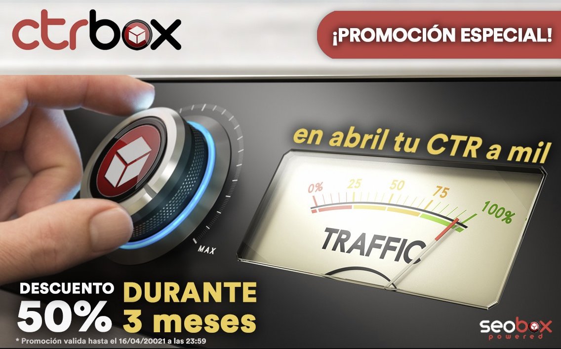 carlos_darko's tweet photo. Ojo, sólo hasta el viernes que viene, todos los planes de CTRbox de @seoboxclub a MITAD de precio.
https://t.co/vM3iSRH0bC
Te cuento un par de detalles para que sepas qué hace esta herramienta, qué NO hace, y en qué se diferencia de otras herramientas. #TIPbox
⬇️ Aquí ⬇️ https://t.co/TnobYkpyeL