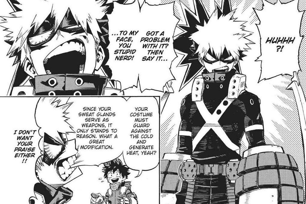 Also, rest in peace visual gag of Bakugo biting the bubble speech, they didn't even try to be imaginative. 