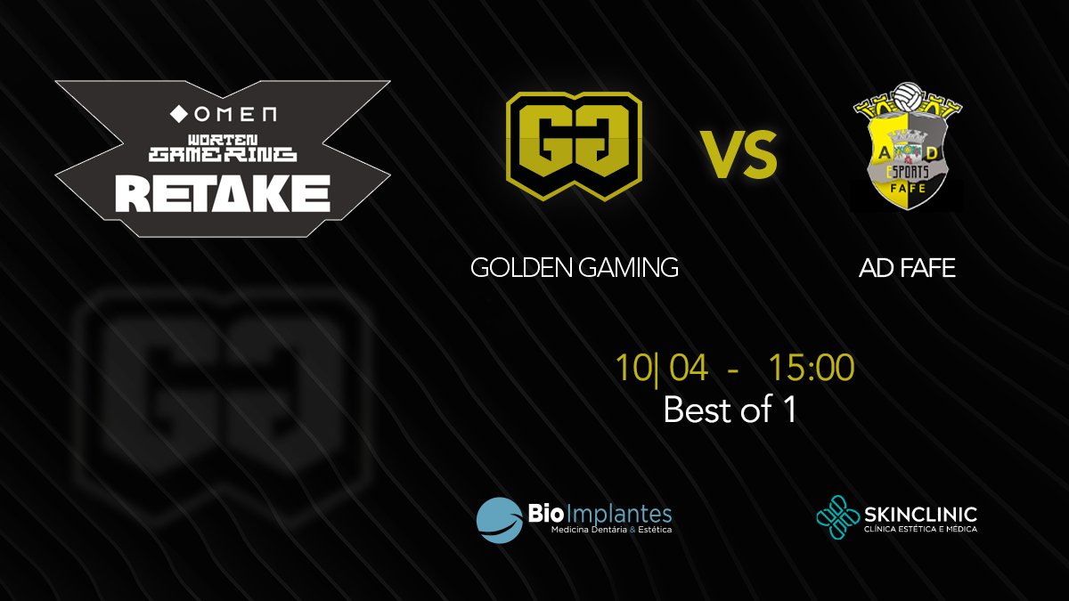 GoldenGesports's tweet photo. 🔥 Omen WGR Retake Season 2: Closed Qualifier 🔥
Começamos hoje a luta por um lugar na Retake Season 2 by @OMENbyHP @WortenGameRing_ @letsRETAKE
Primeiro confronto contra os @adfafeesports a ser jogado às 15h00
🆚 @adfafeesports
🕒15h00
🗺️ BO1
#GOGOGG #CSGO https://t.co/oHexS3aWiY