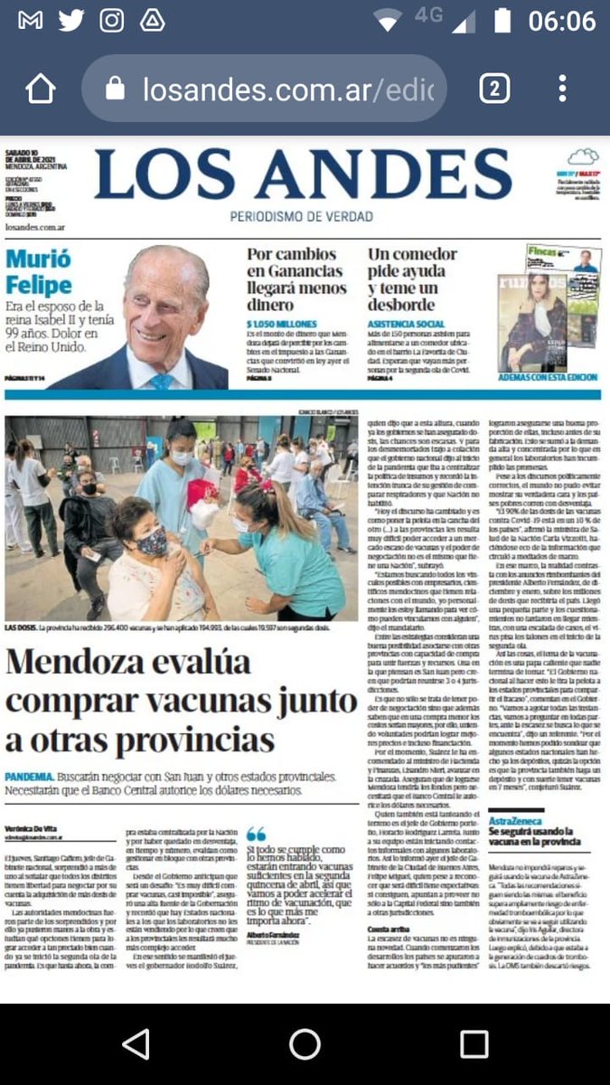 En "Informados" hacemos la ronda de periodistas con lo más destacado en el país. Todas las noticias con:
<a href="/vmaslup/">Vero Maslup</a> desde Rosario.
<a href="/RosaliaCazorla/">Rosalía Cazorla</a> en Tucumán.
Desde Mza <a href="/LuisOmarCastro/">Luis Omar Castro</a> 
En Santa Fe <a href="/pipyriveroc3/">Roberto Rivero</a> 
Desde Salta Elisa Zamora.