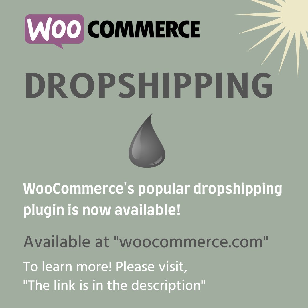 samiullahtarar6's tweet photo. An updated version of #WooCommerce's popular #dropshipping plugin is now available! Visit  the link to learn more about the new features that have been added!

https://t.co/3Gieqx5qJL

#wordpress #ecommerce https://t.co/OuiBMvsPXq