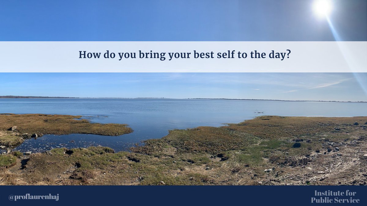 ProfLaurenHaj's tweet photo. We talk about high performing teams a lot in class. High performance isn’t random thou- it requires each individual team member to show up as the best version of themselves. Daily habits matter.  What do you do to bring your best self to the day? #teamperformance #selfcare https://t.co/oATYn304EM