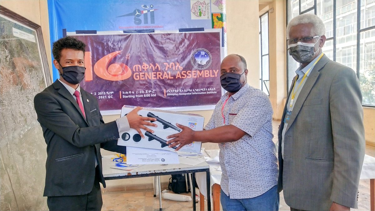 TensaeAli's tweet photo. Our @ethiosss branch office at @MekUniETH receives two more @galileoscope.s for better outreach activities.
Yay 😊
#16GA https://t.co/BbIIgiKJcr