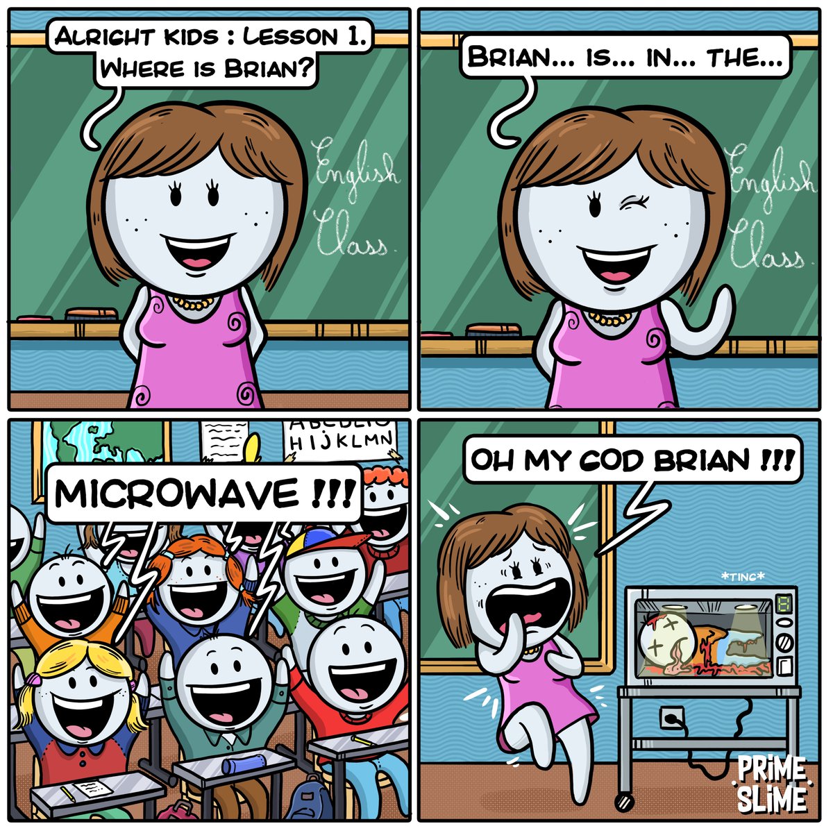 PrimeSlimeComix's tweet photo. "Where is Brian?" https://t.co/bdCSuwWAnI