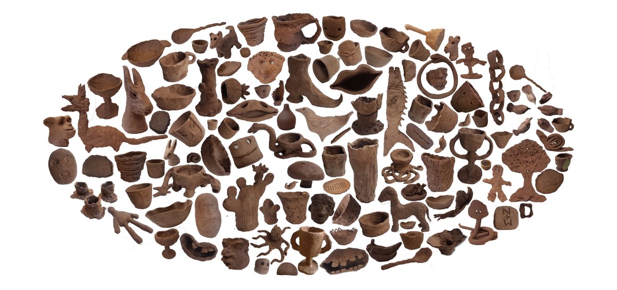 150+ terracotta creations made during lockdown for #covidclayclub are on display at <a href="/Southwarkcathed/">Southwark Cathedral</a> Open to the public most days until June 30th. cathedral.southwark.anglican.org/visiting/exhib…