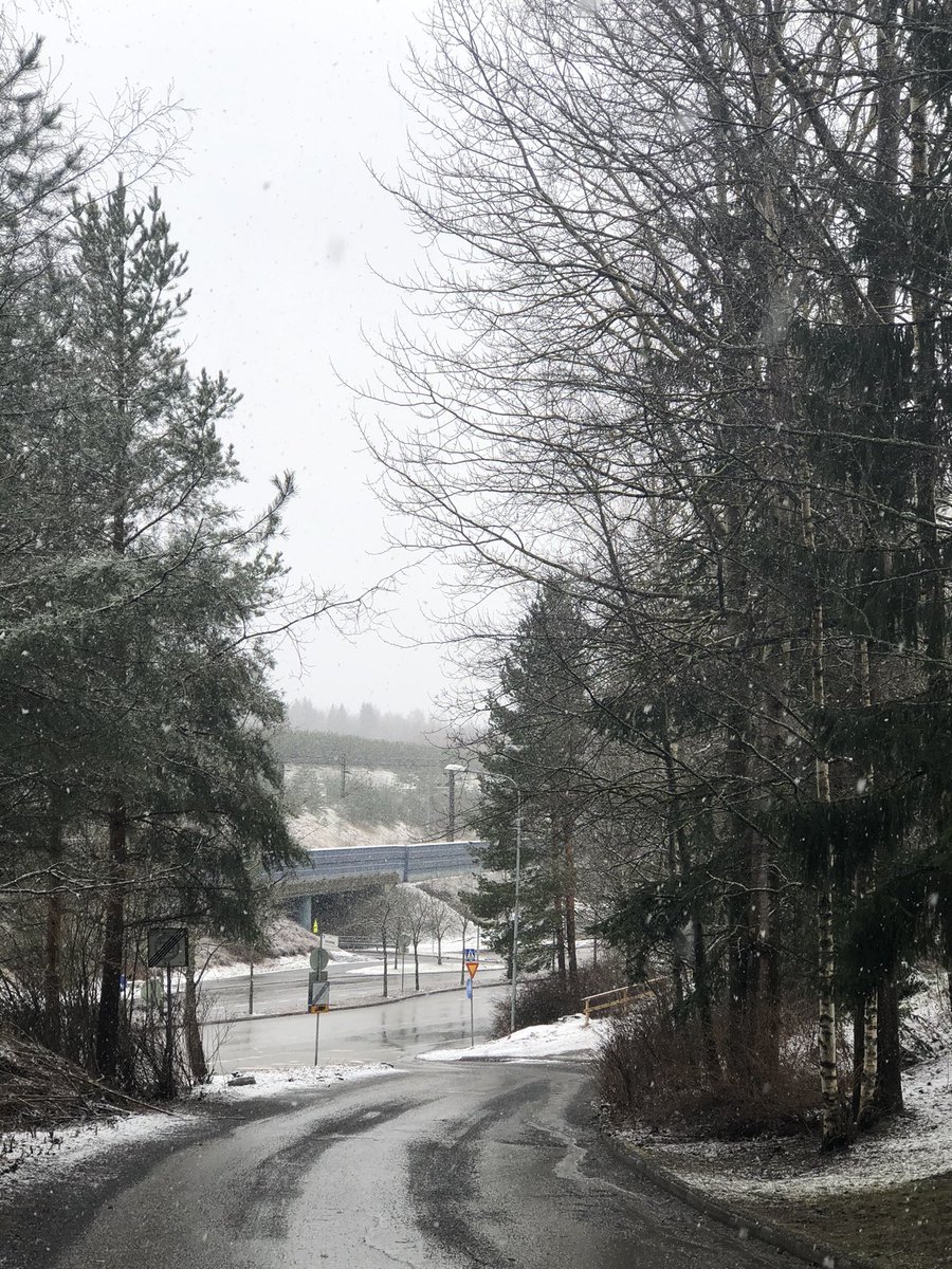 JukkaPartanen3's tweet photo. Enjoying the fulliest - 10km head wind and wet snow. A bit chilly but it is always good to stretch the legs no matter what the #weather is +2°C/36°F #running #runninginrain #spring #motivation #outdoorfun https://t.co/wR4e0ySvmN