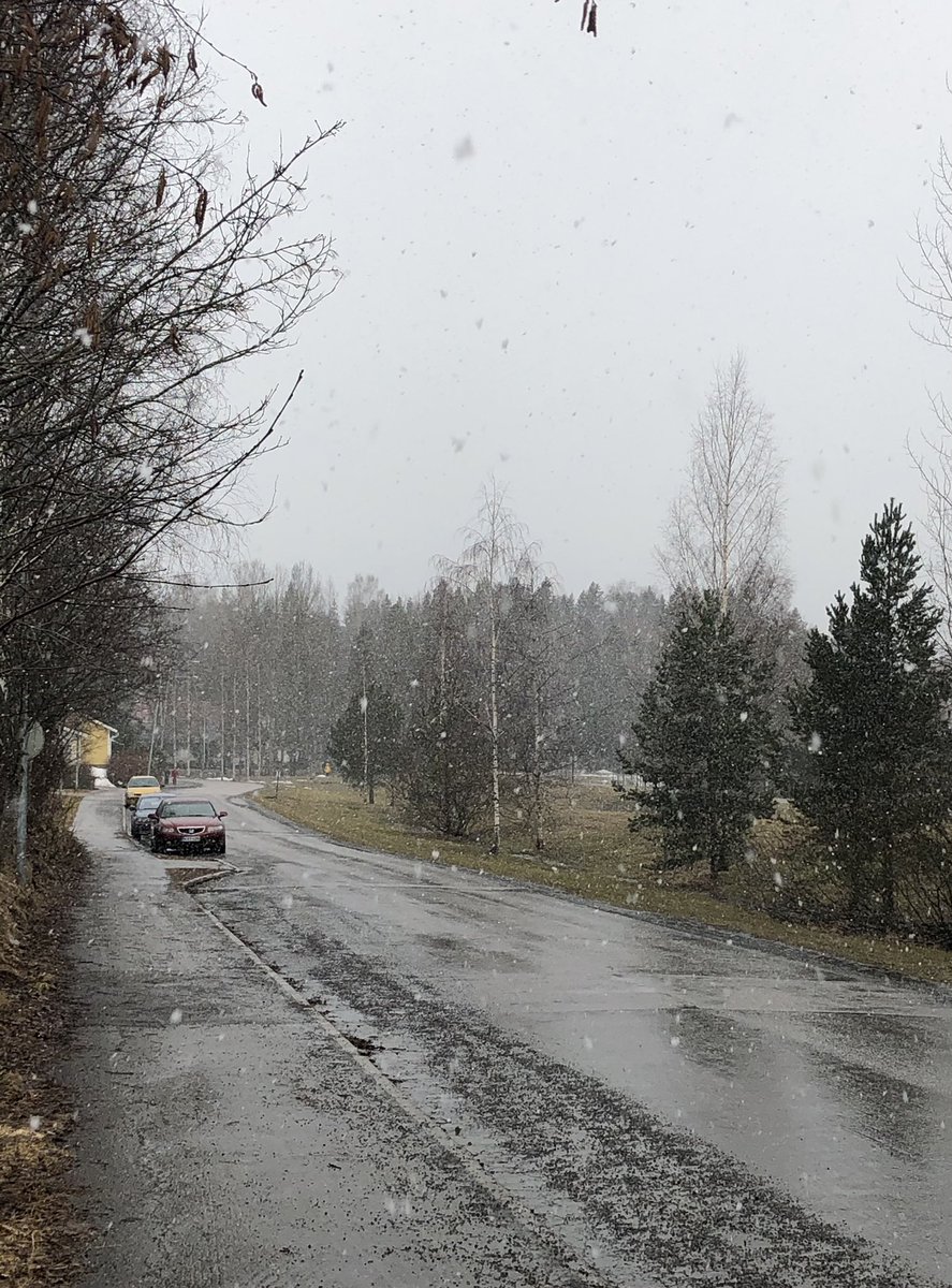 JukkaPartanen3's tweet photo. Enjoying the fulliest - 10km head wind and wet snow. A bit chilly but it is always good to stretch the legs no matter what the #weather is +2°C/36°F #running #runninginrain #spring #motivation #outdoorfun https://t.co/wR4e0ySvmN