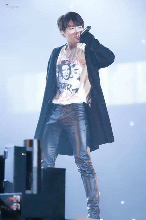 Jungkook in leather is a culture reset - a thread