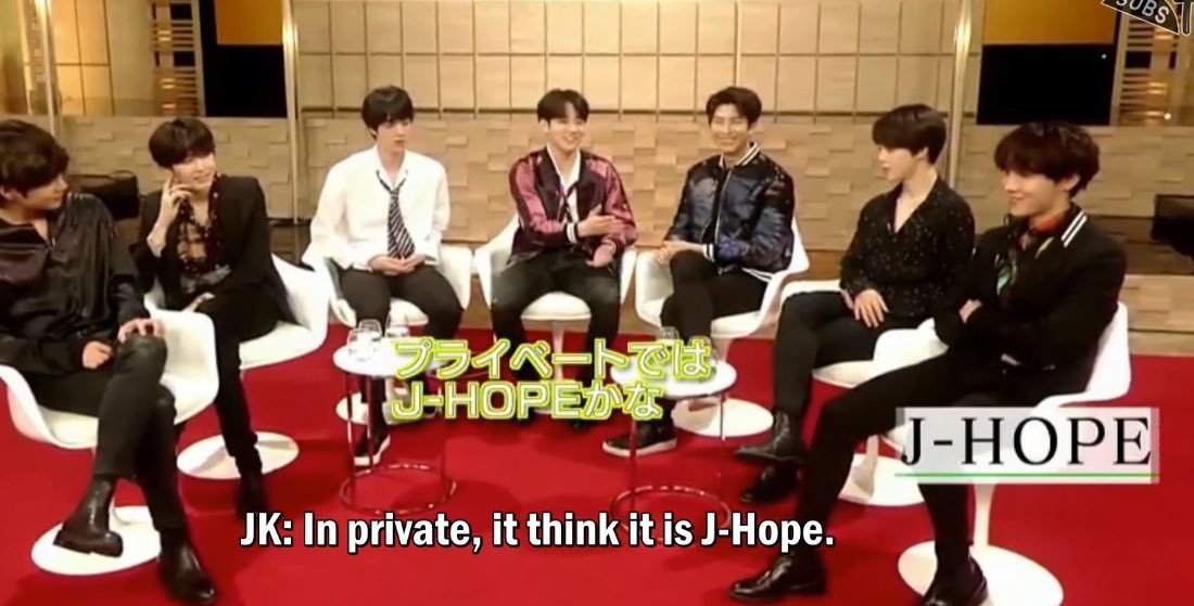 BTS saying j-hope is the one who looks after the members when in private :((