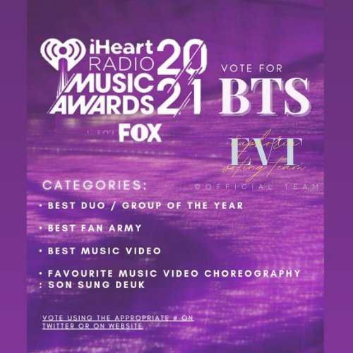 VotingEuphoria's tweet photo. 🔺iHeartRadio awards voting guide 🔺

 They are nominated in 4 categories
1. Best Duo/group of the year
2. Best fan army
3. Best Music Video
4. Favorite music video choreography
© euphoriavotingteam

Information posted below 🔻🔻 https://t.co/QN42LadEIX